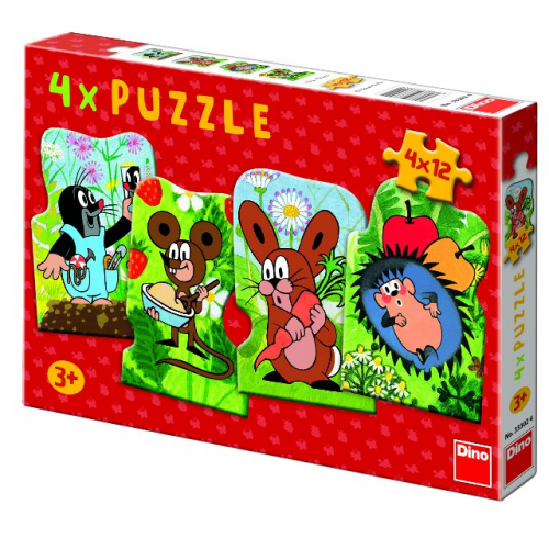 Puzzle Krteek a kamardi  4x12 dlk - Cena : 129,- K s dph 