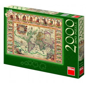 Puzzle Historick mapa svta 2000 dlk - Cena : 276,- K s dph 