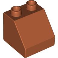 LEGO DUPLO - Stka 2x2x1 1/2, Tmav oranov - Cena : 7,- K s dph 