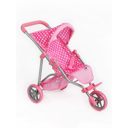 Obrázek Sportovní kočárek pro panenky PlayTo Olivie světle růžový
