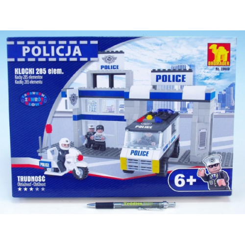 Stavebnice Dromader Policie Auto Motorka Stanice 23603 285ks - Cena : 339,- K s dph 