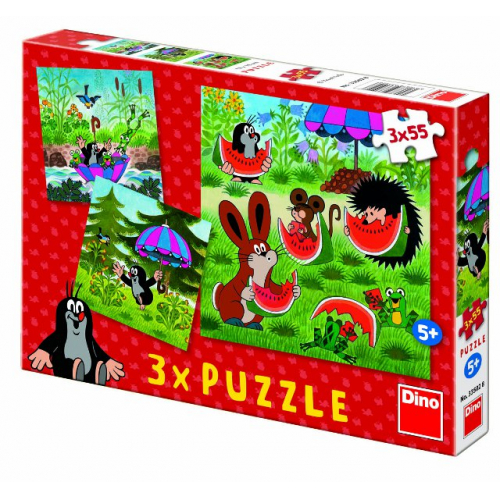 Puzzle Krtek a Paraplko - 3x55 dlk - Cena : 139,- K s dph 