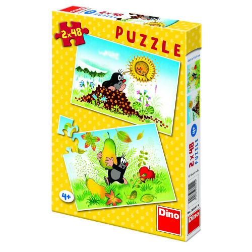Puzzle Krtkv Svt - 2x48  dlk - Cena : 124,- K s dph 