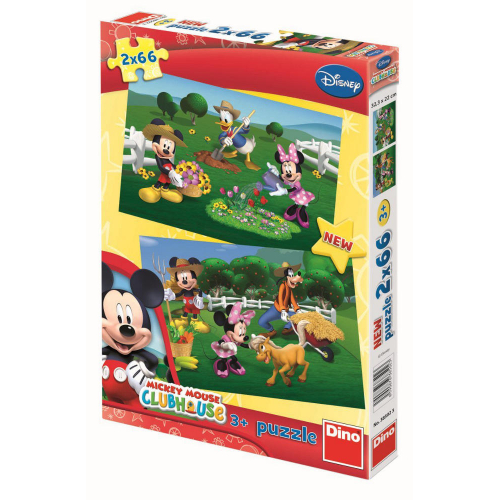 Puzzle Mickeyho Klubk - 2x66  dlk - Cena : 138,- K s dph 