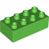 LEGO DUPLO - Kostika 2x4, Zelen - Cena : 12,- K s dph 
