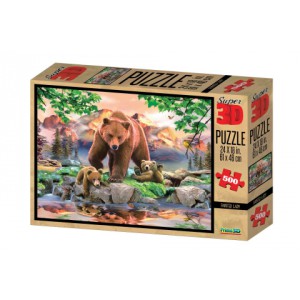 Puzzle Medvdi  500 dlk 3D - Cena : 222,- K s dph 
