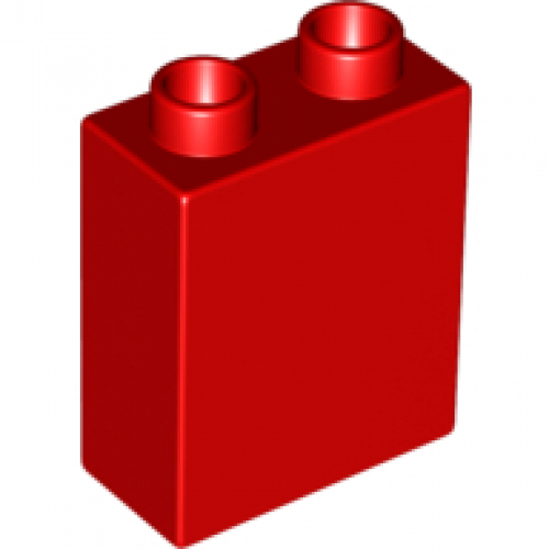 LEGO DUPLO - Kostika 1x2x2, erven - Cena : 8,- K s dph 