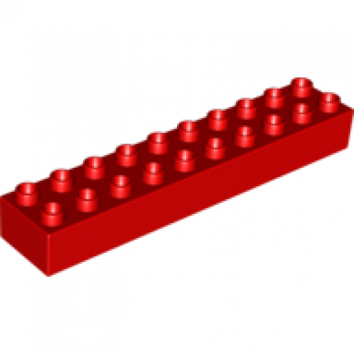 LEGO DUPLO - Kostika 2x10, erven - Cena : 79,- K s dph 