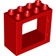 LEGO DUPLO - Okenn rm 2x4x3, erven - Cena : 19,- K s dph 