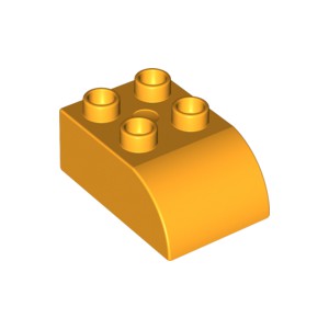 LEGO DUPLO - Kostika Oblouk 2x3x1, luto-oranov - Cena : 16,- K s dph 
