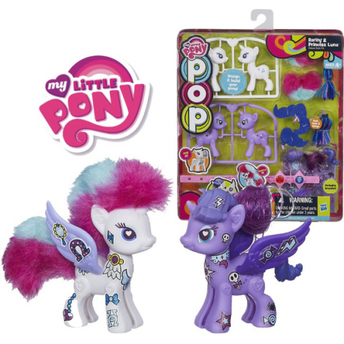 My Little Pony pop deluxe 2 ponci s doplky - Rarrity a Princess Luna - Cena : 379,- K s dph 
