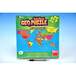 Puzzle Geo Puzzle Svt - 68 dlk - Cena : 269,- K s dph 