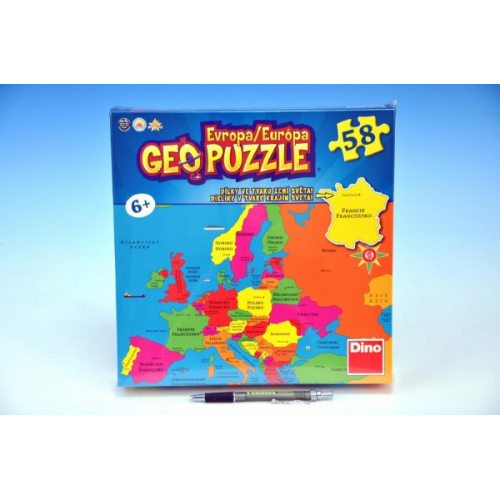 Puzzle Geo Puzzle Evropa - 58ks - Cena : 269,- K s dph 
