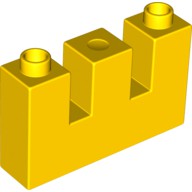 LEGO DUPLO - Hradebn ze 1x4x2, lut - Cena : 29,- K s dph 