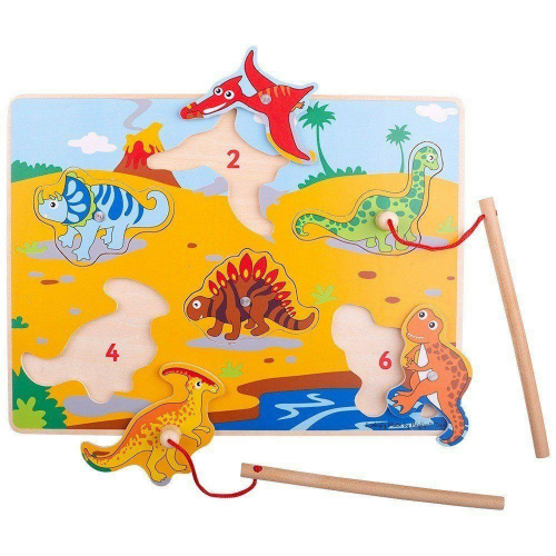 Obrázek Bigjigs Toys Dřevěné chytání dinosaurů