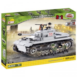 Cobi 2461 Mal armda - II WW Tank Panzer IV ausf H, 440 kostek, 3 figurky - Cena : 559,- K s dph 