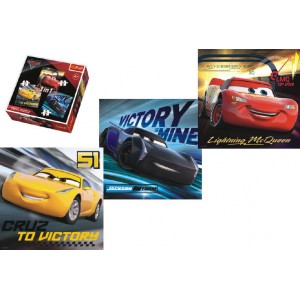 Puzzle 3v1 Auta/Cars 3 Disney 20,50,36 dlk - Cena : 127,- K s dph 