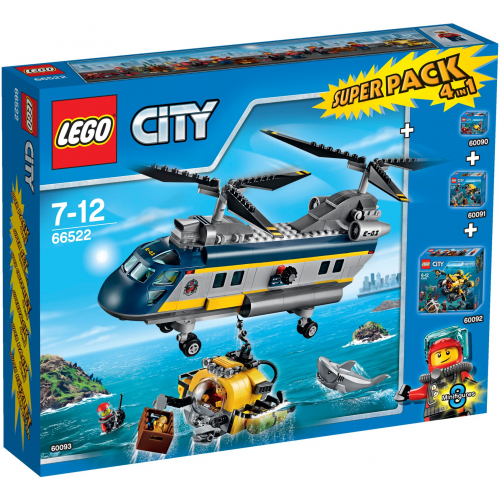 LEGO City 66522 Velk sada Podmosk vzkumn expedice 4v1 (obsahuje 60090, 60091, 60092, 60093) - Cena : 1739,- K s dph 