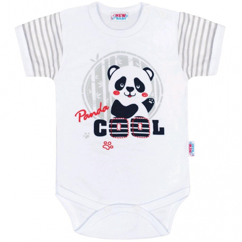 Obrázek Kojenecké body s krátkým rukávem New Baby Panda 80 (9-12m)