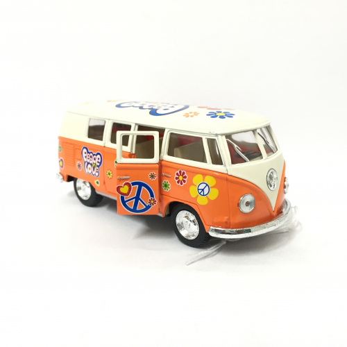 Autobus Kinsmart VW Classic 1962 Peace and love - oranov - Cena : 109,- K s dph 