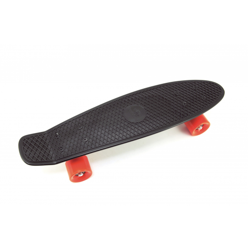 Skateboard - pennyboard 60cm nosnost 90kg, kovov osy, ern barva, oranov kola - Cena : 378,- K s dph 
