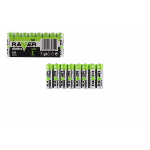 Obrázek Baterie RAVER LR03/AAA 1,5 V alkaline ultra 8ks ve fólii