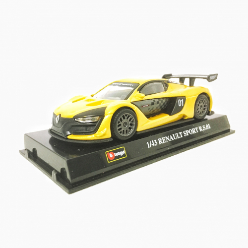 Bburago 1:43 RACE - Renault Sport R.S.01 - luto-oranov  - Cena : 166,- K s dph 