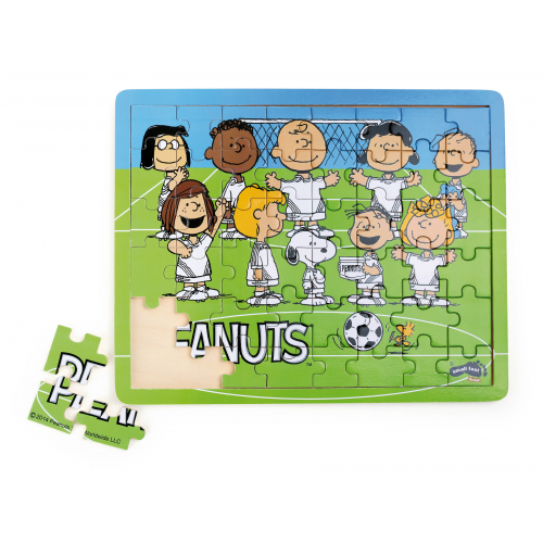 Obrázek Small Foot Dřevěné puzzle Peanuts fotbal
