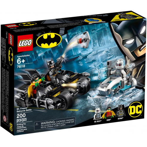 LEGO Super Heroes 76118 - Mr. Freeze vs. Batman na Batmotorce - Cena : 569,- K s dph 