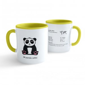 Obrzek Hrnek Tuk a jeho kamardi - #2 panda velk - lut 330ml