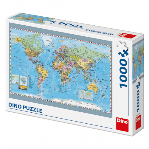 Puzzle Politick mapa svta 1000D - Cena : 288,- K s dph 