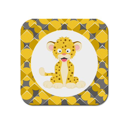 Obrázek Podtácek Veselá zvířátka - Leopard