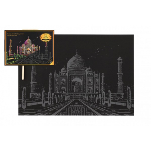 Obrzek krabac obrzek barevn Taj Mahal 40,5x28,5cm A3 v sku