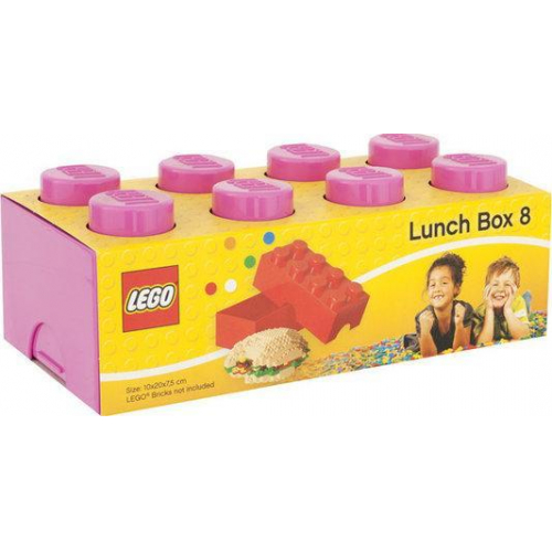 Obrázek LEGO<sup><small>®</small></sup> box na svačinu 100 x 200 x 75 mm - růžová