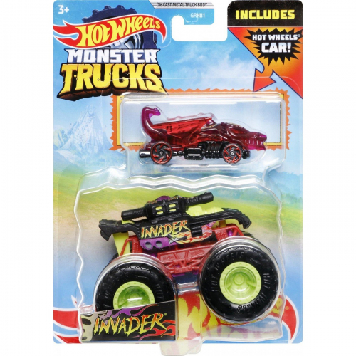 Obrázek Hot Wheels Moster trucks 1:64 s angličákem - Invader
