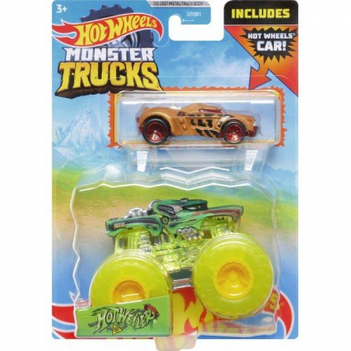 Obrázek Hot Wheels Moster trucks 1:64 s angličákem - Hotweiler
