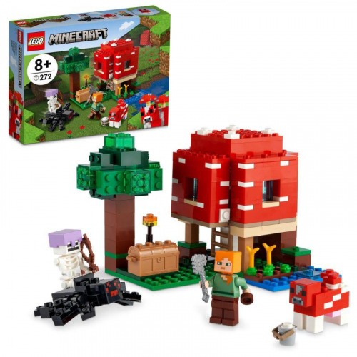 Obrázek LEGO<sup><small>®</small></sup> Minecraft 21179 - Houbový domek