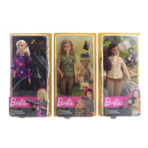 Barbie Povoln National Gegraphic panenka - 3 druhy - Cena : 379,- K s dph 