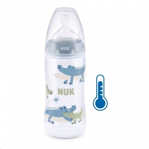 Obrzek Kojeneck lhev NUK FC+Temperature Control 300 ml BOX-Flow Control savika blue