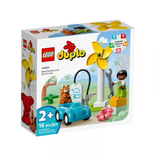 Obrázek LEGO<sup><small>®</small></sup> DUPLO<sup><small>®</small></sup> 10985 - Větrná turbína a elektromobil
