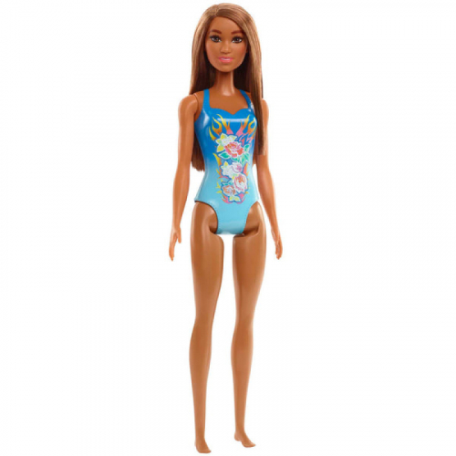 Obrázek Barbie v plavkách DWJ99 - Modré s květy