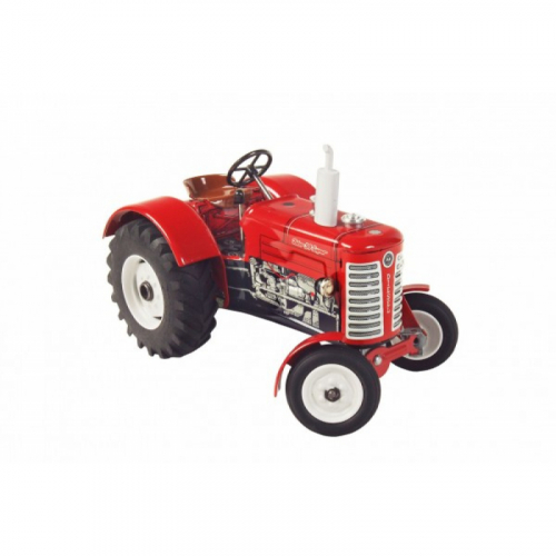 Obrzek Traktor Zetor 50 Super erven na klek kov 15cm 1:25 v krabice Kovap