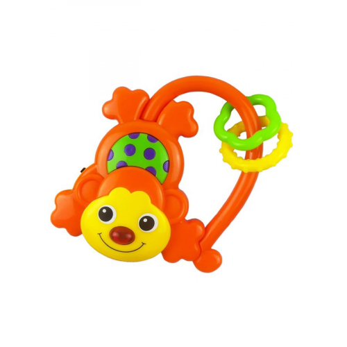 Obrázek Dětské chrastítko se zvukem Baby Mix Opička oranžová