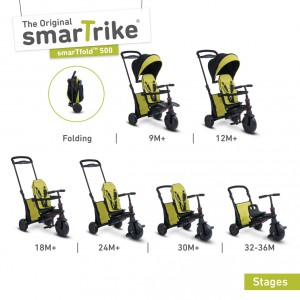Tkolka Smart Trike 7 v 1 Smartfold 500 zelen - Cena : 3870,- K s dph 
