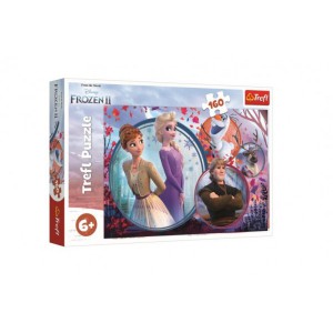 Puzzle Ledov krlovstv II/Frozen II 160 dlk 41x27,5cm v krabici 29x19x4cm - Cena : 92,- K s dph 