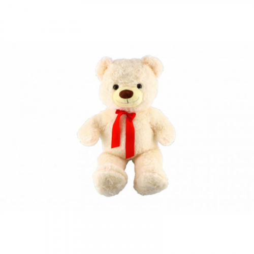 Obrázek Medvěd s mašlí plyš 100cm světle hnědý 0+