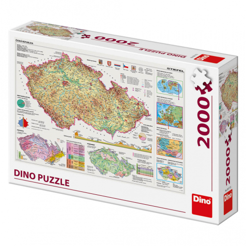 Obrázek Puzzle Mapy české republiky 2000D
