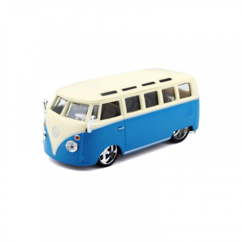 Obrázek Bburago 1:32 Plus Volkswagen Van Samba Blue/White
