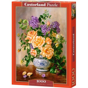 Puzzle 1000 dlk - Oranov a fialov kvtiny ve vze - Cena : 183,- K s dph 