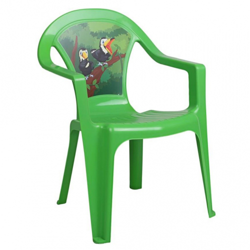 Obrázek Dětský zahradní nábytek - Plastová židle zelená
